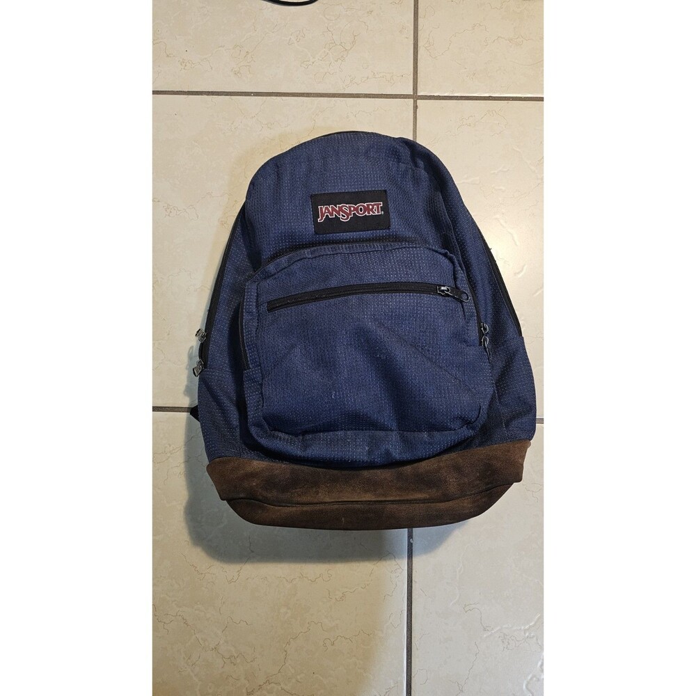 JANSPORT Original Laptop Pocket Medium Blue Seattle Map Lining Back Pack